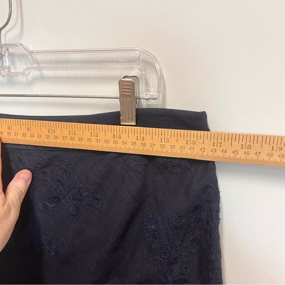 Brooks Brothers Embroidered Linen Maxi Skirt size 12 - Picture 10 of 12